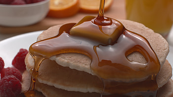 Slow-motion syrup, Pancake stack, Super slow motion, Tempting delicacy HD wallpaper