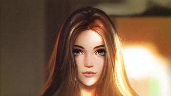 Afternoon Light On Face, fantasy-girls, artist, artwork, digital-art, deviantart HD wallpaper