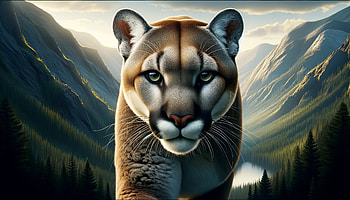 Majestic Cougar, Mountain Lion, Wildlife, nature, landscape, animal portrait HD wallpaper