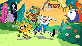 Finn, Jake, Adventure Time characters, Animated series HD wallpaper
