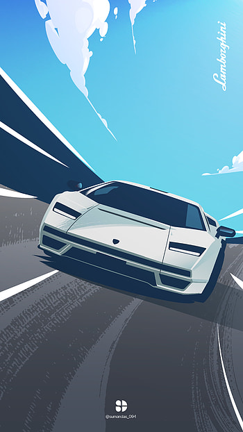 Lamborghini countach lpi 800-4 by sumandas094, vehicle HD phone wallpaper