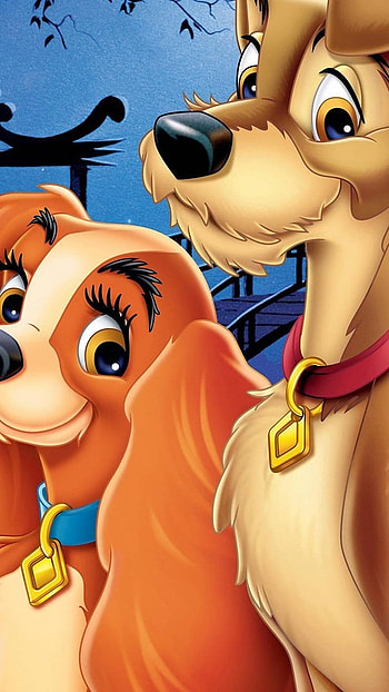 Cartoon Dog, Lady And The Tramp HD phone wallpaper