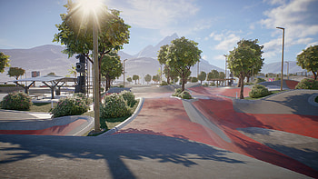 Skatepark Sunrise — Skate Game, video game, Skate. (Game), skate park HD wallpaper