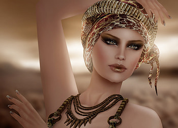 Girl, rendering, brown, fantasy, luminos, scarf, magissa denver, magissadenver HD wallpaper