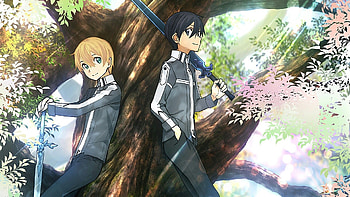 Kirito and Eugeo, Sword Art Online, Anime , Adventure duo HD wallpaper