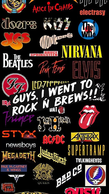 Rock and brews, Music enthusiasts, Iconic bands, Social media inspiration HD phone wallpaper