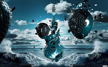 Music, Art, Guitars HD wallpaper