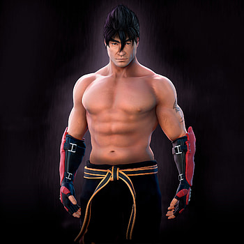Brian Tee, Jin Kazama, Artstation, Fighter art HD phone wallpaper