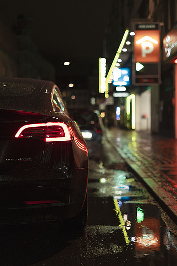 Night, Cars, Lights, Car, Machine, Street HD phone wallpaper