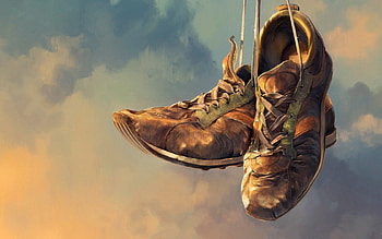 Art, Sneakers, Old, Shoes, Footwear, Laces, Shoelaces HD wallpaper