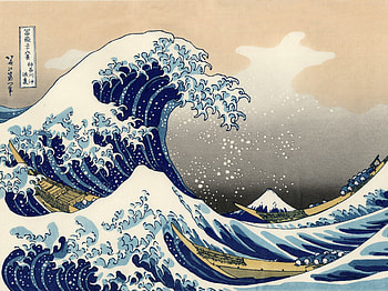The Great Wave Off Kanagawa, Artistic, Wave HD wallpaper