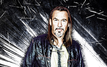 Florent Pagny, grunge art, french singer, music stars, french celebrity, white grunge rays, superstars, Florent Pagny HD wallpaper