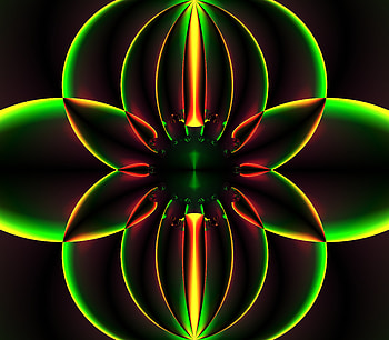 Abstract, Pattern, Fractal, Glow, Symmetry HD wallpaper