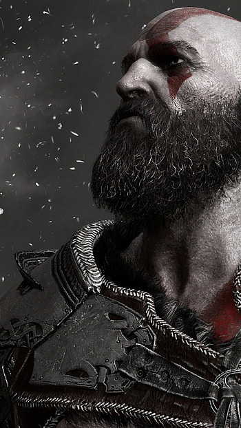 God of War, Fiery background, Intense ry, Kratos art HD phone wallpaper