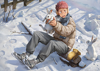 Yuji Itadori, Yuji Itadori, Anime, Jujutsu Kaisen HD wallpaper