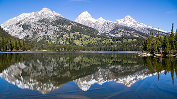 Grand Tetons National Park, sky, mountains, water, wyoming, reflections, usa HD wallpaper