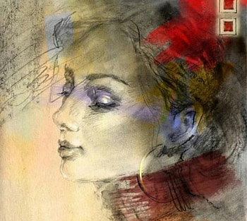 by Anna Razumovskaya, beautiful, painted, art, portrait HD wallpaper