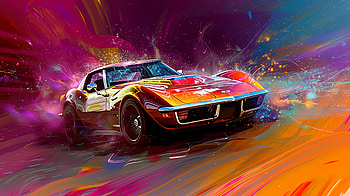 Stingray splash 4, Chevrolet Corvette, corvette stingray, Color Splash, car HD wallpaper