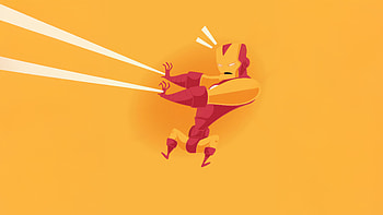 Iron Man Vector, iron-man, superheroes, artwork, digital-art, minimalism, deviantart HD wallpaper