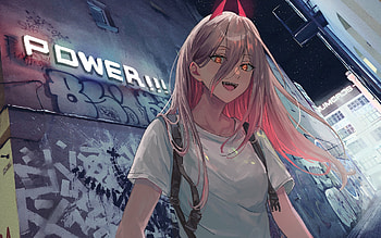 Power, Chainsaw Man, japanese manga, anime characters, Chainsaw Man characters, Power character HD wallpaper