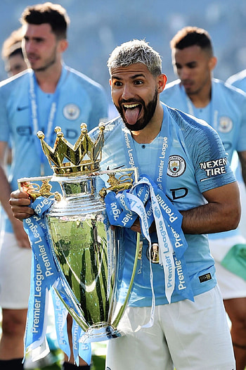 EPL trophy, Kun Aguero (Sergio Aguero) HD phone wallpaper