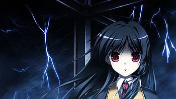 Anime, Lightning, Sight, Opinion, Girl, Brunette HD wallpaper