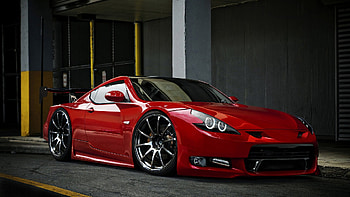 NISSAN 370Z, nissan, supercar, car, red car HD wallpaper
