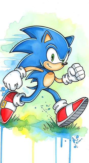 Blue Blur — Sonic for & Android, Sonic the Hedgehog, cartoon, video game HD phone wallpaper