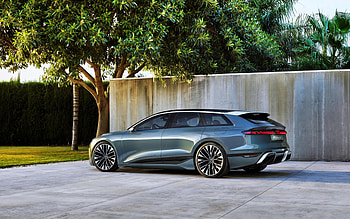 2022, Audi A6 Avant e-tron Concept, rear view, exterior, electric car, new gray A6 Avant, German cars, Audi HD wallpaper