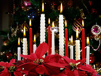 Holidays, New Year, Christmas, Xmas, Candles HD wallpaper