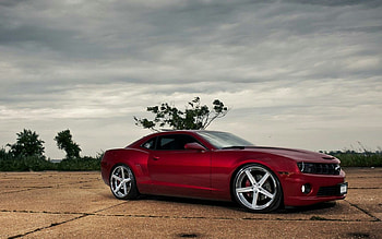 Chevrolet, ride, car, red HD wallpaper
