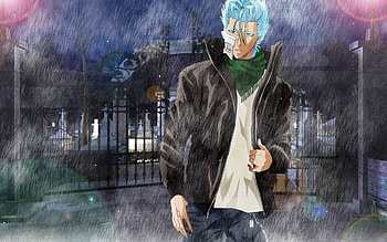 Grimmjow Jaggerjack, Striking , Anime antagonist, Dynamic poses HD wallpaper