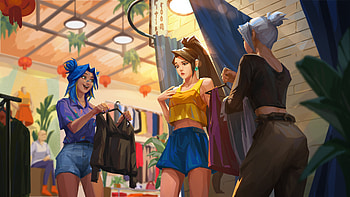Neon Sage Jett Valorant HD wallpaper