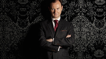 Sherlock, Mark Gatiss, Mycroft Holmes, Formal suit HD wallpaper
