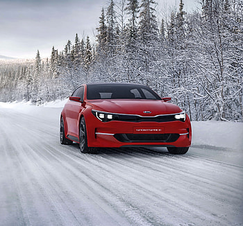 Red, Kia Sportspace concept, car HD wallpaper