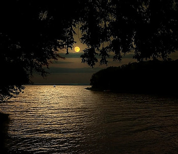 dark sunset, dark, sunset HD wallpaper