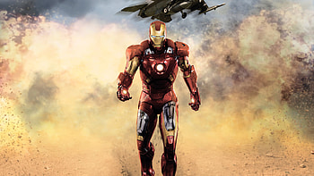 Iron Man Walking, iron-man, superheroes, digital-art, artwork HD wallpaper