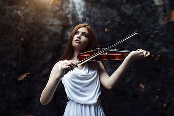 Girl Playing Violin , girls, model, violin HD wallpaper