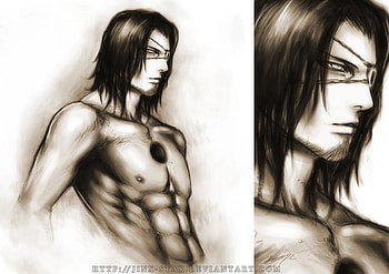 Stark, sexy, eyepatch, bleach, anime, primera, dark hair, espada, 1 HD wallpaper