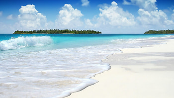 3d beach 02 HD wallpaper