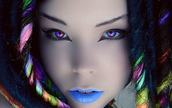 CG GIRL, eyes, lips, cg, fantasy HD wallpaper