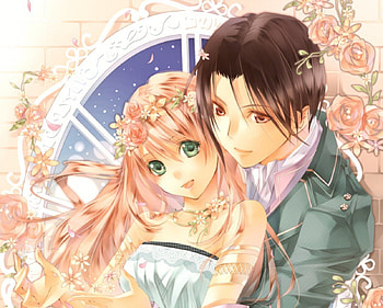 ~:♡Together Forever♡:~, lover, cute, long hair, beauty, nice, rose, petals, flower, maiden, short hair, couple, male, female, handsome, blossom, sweet, girl, romance, beautiful, anime girl, boy, anime, pretty, love, romantic, lovely, guy HD wallpaper
