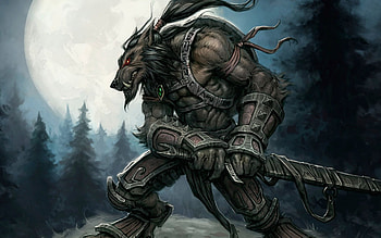 Worgen, Werewolf HD wallpaper
