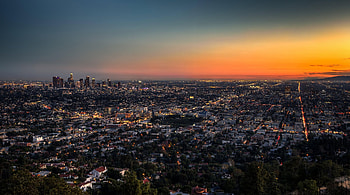 Los Angeles Cityscape – Stunning USA Urban Sunset View, Los Angeles, cityscape, USA, city HD wallpaper