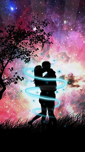 Love Story, Love, Painting HD phone wallpaper