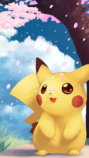 Cute Pikachu, Winter HD phone wallpaper