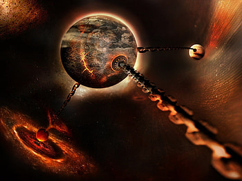 Fantasy Universe, universe art, abstract universe, fantasy world HD wallpaper