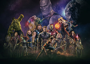 2018 Avengers Infinity War Artwork, avengers-infinity-war, artwork, artist, digital-art, superheroes, deviantart, iron-man, thor, captain-america, hulk, thanos, spiderman, winter-solider, black-widow, black-panther, vision, scarlet-witch, war-machine HD wallpaper