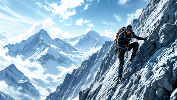 Epic Mountain Climbing: Adventure, mountain climbing, adventure, snow HD wallpaper