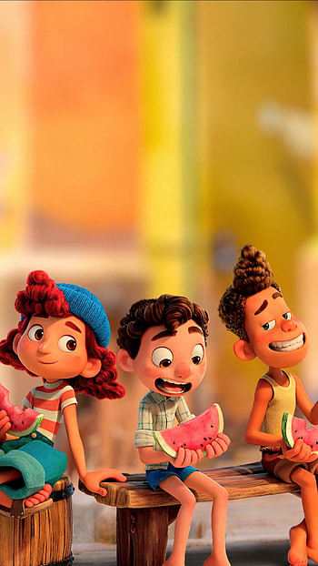 Luca animation, Disney Pixar, Colorful sea creatures, Italian Riviera HD phone wallpaper